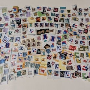 U.S. Postage Stamp Lot for Scrapbooking, Junk Journaling, or Crafts (Lot 1)
